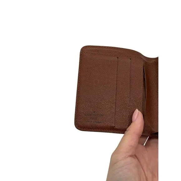 KT023: Louis Vuitton Monogram Bi-Fold Compact Wallet*COA - Picture 6 of 7